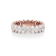 Oval-cut Eternity Band in Gold with a Full-circle of Diamonds