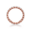 Oval-cut Eternity Band in Gold with a Full-circle of Diamonds