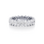 Oval-cut Eternity Band in Gold with a Full-circle of Diamonds