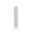 Oval-cut Eternity Band in Gold with a Full-circle of Diamonds
