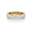 Oval-cut Eternity Band in Gold with a Full-circle of Diamonds