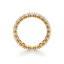 Oval-cut Eternity Band in Gold with a Full-circle of Diamonds