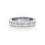 Emerald-cut Eternity Band in Gold with a Full-circle of Diamonds