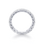 Emerald-cut Eternity Band in Gold with a Full-circle of Diamonds