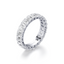 Emerald-cut Eternity Band in Gold with a Full-circle of Diamonds