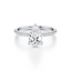 Pear-cut Engagement Ring with a Three Row Pavé Diamond Band