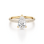 Pear-cut Engagement Ring with a Three Row Pavé Diamond Band