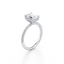 Emerald-cut Engagement Ring with a Three Row Pavé Diamond Band