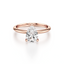 Pear-cut Engagement Ring with a Knife Edge Gold Band