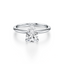 Pear-cut Engagement Ring with a Knife Edge Gold Band