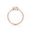 Pear-cut Bezel Set Engagement Ring with a Gold Band