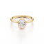 Pear-cut Bezel Set Engagement Ring with a Gold Band