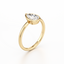 Pear-cut Bezel Set Engagement Ring with a Gold Band