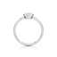 Oval-cut Bezel Set Engagement Ring with a Gold Band