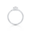 Emerald-cut Bezel Set Engagement Ring with a Gold Band