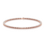 Round-cut Diamond Tennis Necklace set in Gold