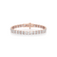 Princess-cut Diamond Tennis Bracelet set in Gold