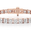 Princess-cut Diamond Tennis Bracelet set in Gold