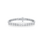 Princess-cut Diamond Tennis Bracelet set in Gold