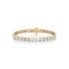 Princess-cut Diamond Tennis Bracelet set in Gold