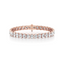 Oval-cut Diamond Tennis Bracelet set in Gold