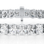 Oval-cut Diamond Tennis Bracelet set in Gold