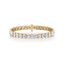 Oval-cut Diamond Tennis Bracelet set in Gold