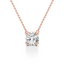 Round-cut Diamond Solitaire Pendant set in Gold