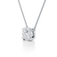 Round-cut Diamond Solitaire Pendant set in Gold