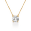 Round-cut Diamond Solitaire Pendant set in Gold