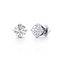 Solitaire Stud Round-cut Diamond Earrings